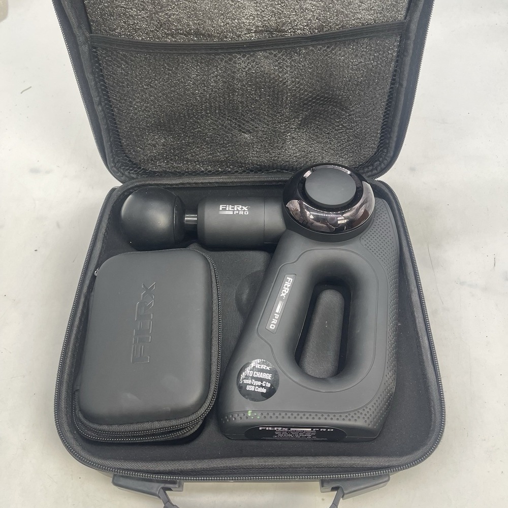FitRx Pro Precision Multi-Angle Massager Percussion Gun Model 7610 with Case